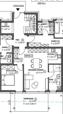 Schöne 2,5 Zimmer Wohnung mit Terrasse in Bubsheim - 2