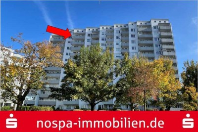 In luftiger Höhe! 2-Zimmer-Eigentumswohnung mit Süd-West-Balkon im 11. Obergeschoss