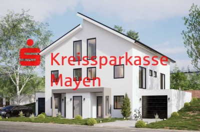 Neubau! Moderne und energieeffiziente Doppelhaushälfte (li) mit Garten