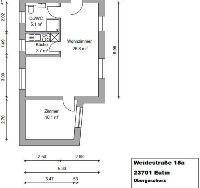 Exklusive, modernisierte 2-Zimmer-Wohnung in Eutin
