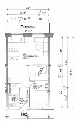 Helle 2,5-Zimmer Loft-Wohnung im 1. OG mit Aufzug in Forchheim