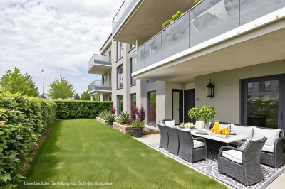 Sofort beziehbar: Neuwertige 3-Zimmer-Gartenwohnung in Alt-Perlach!