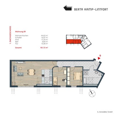 Haus BERTA Kamp-Lintfort

Neubau 3 Zimmer Wohnung im Dachgeschoss