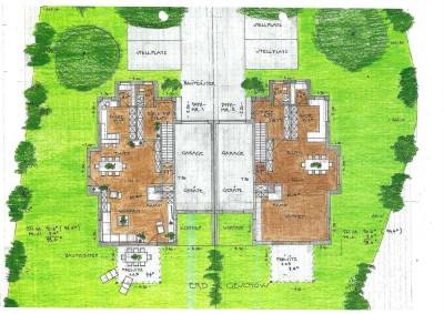 Moderne Landhaus Doppelhaus-Villa (Haus 2 )