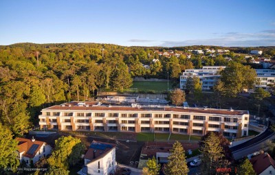 FERNBLICK von überdachter FREIFLÄCHE - moderne 3 Zimmerwohnung in neu errichteter Wohnanlage mit Lift, Tiefgaragenplatz, Zentralheizung