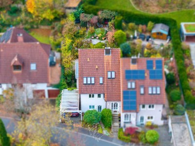 Gepflegte Doppelhaushälfte mit Blick ins Grüne