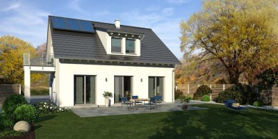 Energieeffizientes modernes Einfamilienwohnhaus