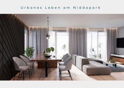 Neubau: 4 Zimmer Wohnung am Niddapark!