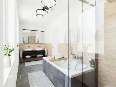 Exklusive Maisonette-Wohnung mit kleinem Garten und Balkon in Obrigheim