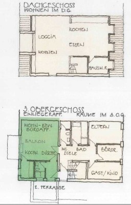 4,5 Zimmer Maisonette-Wohnung