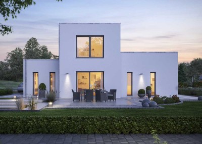 Großer Wohntraum, kleine Kosten: Ausbauhaus mit Eigenleistung | massa haus „LifeStyle 19.04 F“