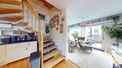 Provisionsfreie 4-Zi.-Wohnung über 3 Etagen mit Garten, Terrasse & 3 Stellplätzen