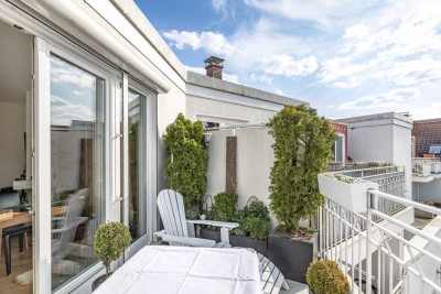 Frisch renoviert mit Dachterrasse, Kamin und Aufzug