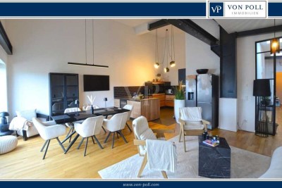 Eine wahre Rarität – Offener Wohnbereich im Industrial-Style