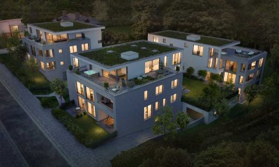 Exklusive Wohnung mit Küche von SieMatic und Klafs Sauna