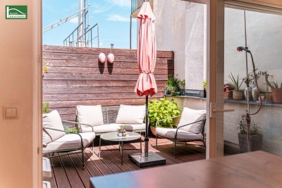 Ihre Stadtwohnung in Bestlage: direkt bei U2 und in wenigen Min. fußläufig im 1. - sofort beziehbarer Altbau auf 3 Ebenen mit Terrasse
