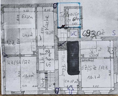 Geräumige 2,5 Zimmerwohnung EG