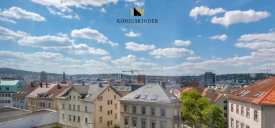 Mitten in der Stuttgarter City wohnen und den Blick genießen!