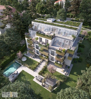 Exklusive Gartenwohnung mit exklusiven Highlight! Pool und Outdoorküche im Gemeinschaftsgarten! Nahe Lainzer Tiergarten - Erstbezug
