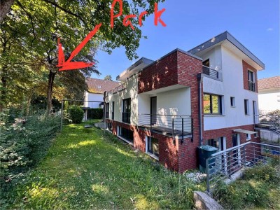 Erstbezug nach Sanierung - Terrassenwohnung am Waldpark für die Familie mit Garten und Stellplatz