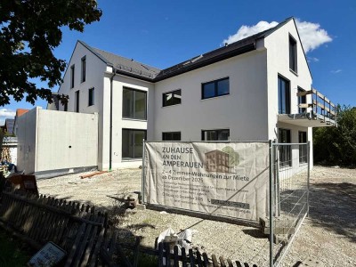 Erstbezug 2-Zi-EG/Gartenwohnung direkt in Olching nahe den Amperauen; Duplexparker