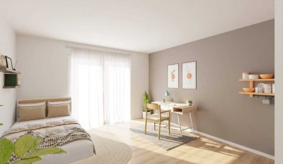 Möbliertes und barrierefreies Miniapartment im 1. Obergeschoss