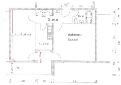 Zu mieten eine schöne 65 m² 2-ZKDB + Balkon in MG-Odenkirchen