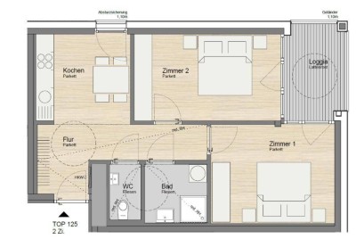 Moderne 2,5-Zimmerwohnung (WG tauglich) in Pradl zu vermieten