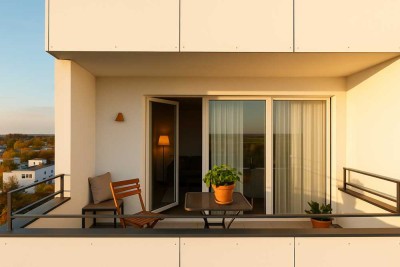 Weitblick inklusive – Exklusive Wohnung mit Alpenpanorama über den Dächern von Poing