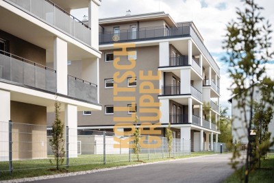 BLATTGOLD - 2-Zimmer Wohnung mit Südbalkon und Tiefgaragenstellplatz. Verfügbar ab 01.02.2025.