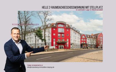 Helle 2-Raumdachgeschosswohnung mit Stellplatz in zentraler Lage in Markranstädt