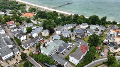Apartment mit Meerblick in Strandnähe