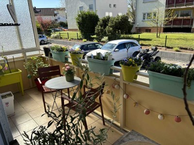 Provisionsfrei: Geräumige, lichtdurchflutete 3-Zimmer-EG-Wohnung mit Balkon + Stellplatz in Nauheim
