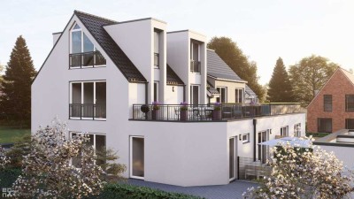 KfW 40 Dachterrassen-Maisonette-Wohnung 4,5 Zimmer NEUBAU und gehobener Ausstattung in Unterföhring!