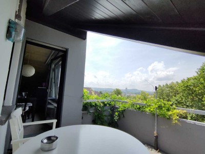 Befristet für 4 Jahre: 1,5Zi Dachgeschoss-Appartement mit West-Balkon