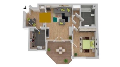 Barrierefreie 2 Zimmer Wohnung in Speyer Süd