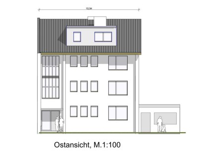 4-Raum-Wohnung mit Einbauküche in Rtg. Zentrum