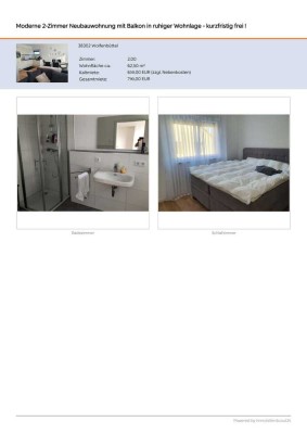 Ansprechende 2-Zimmer-Wohnung mit Balkon in Wolfenbüttel