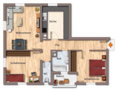 VERMIETETE  WOHNUNG  IN  STEFANSFELD