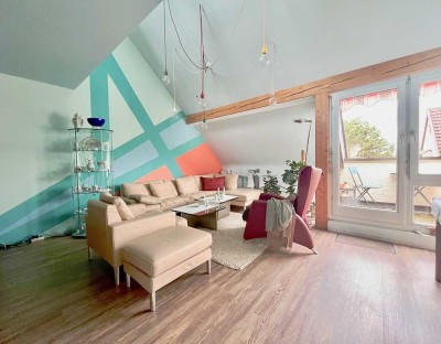 Kapitalanlage: Vermietete Maisonette mit Loggia & TG-Stellplatz in Stuttgart-Untertürkheim