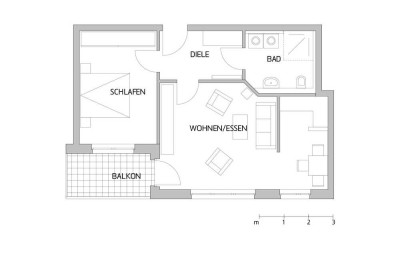 Exklusive, modernisierte 2-Raum-Wohnung mit geh. Innenausstattung mit Balkon und EBK in Erkelenz