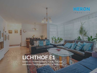 LICHTHOF E1 - Große 4,5-Zimmerwohnung mit XL-Terrasse und einem Tiefgaragenstellplatz in Heilbronn