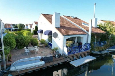 Ferienhaus mit eigenem Bootsanleger und Hafenblick in Roermond (Holland - Oolderhuuske) zu verkaufen