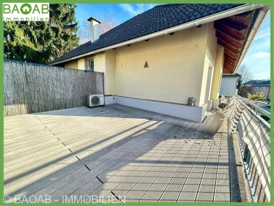 WOHNUNG mit XXL-TERRASSE &amp; BALKON | TOP AUSSTATTUNG | 1.OG | CARPORT &amp; STELLPLATZ