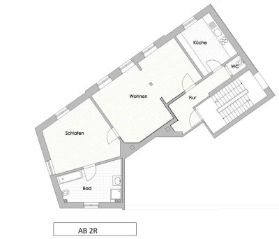 Stilvolle, modernisierte 2,5-Zimmer-Altbauwohnung mit Einbauküche im Herzen von Darmstadt