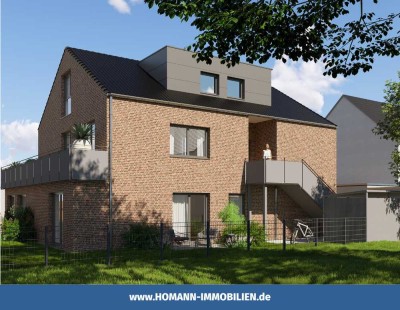 72,13m² Neubau Maisonette-Wohnung mit 
offener Küche, süd-west Balkon u. Studio