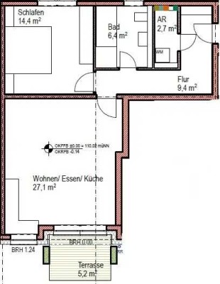 Heidelberg-Wieblingen, 2-Zimmer-Wohnung im Erdgeschoss mit Südbalkon