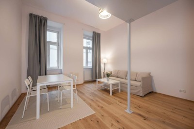 ++NEU++ Hochwertige 1-Zimmer Hofwohnung mit Tischlermöblierung in Bestlage nahe AUGARTEN!