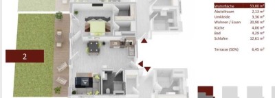 Moderne 2-Zimmer Neubauwohnung in Top Lage