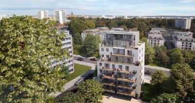Moderne 4 Zimmerwohnung mit Dachterrasse und Loggia in Dresden Südvorstadt